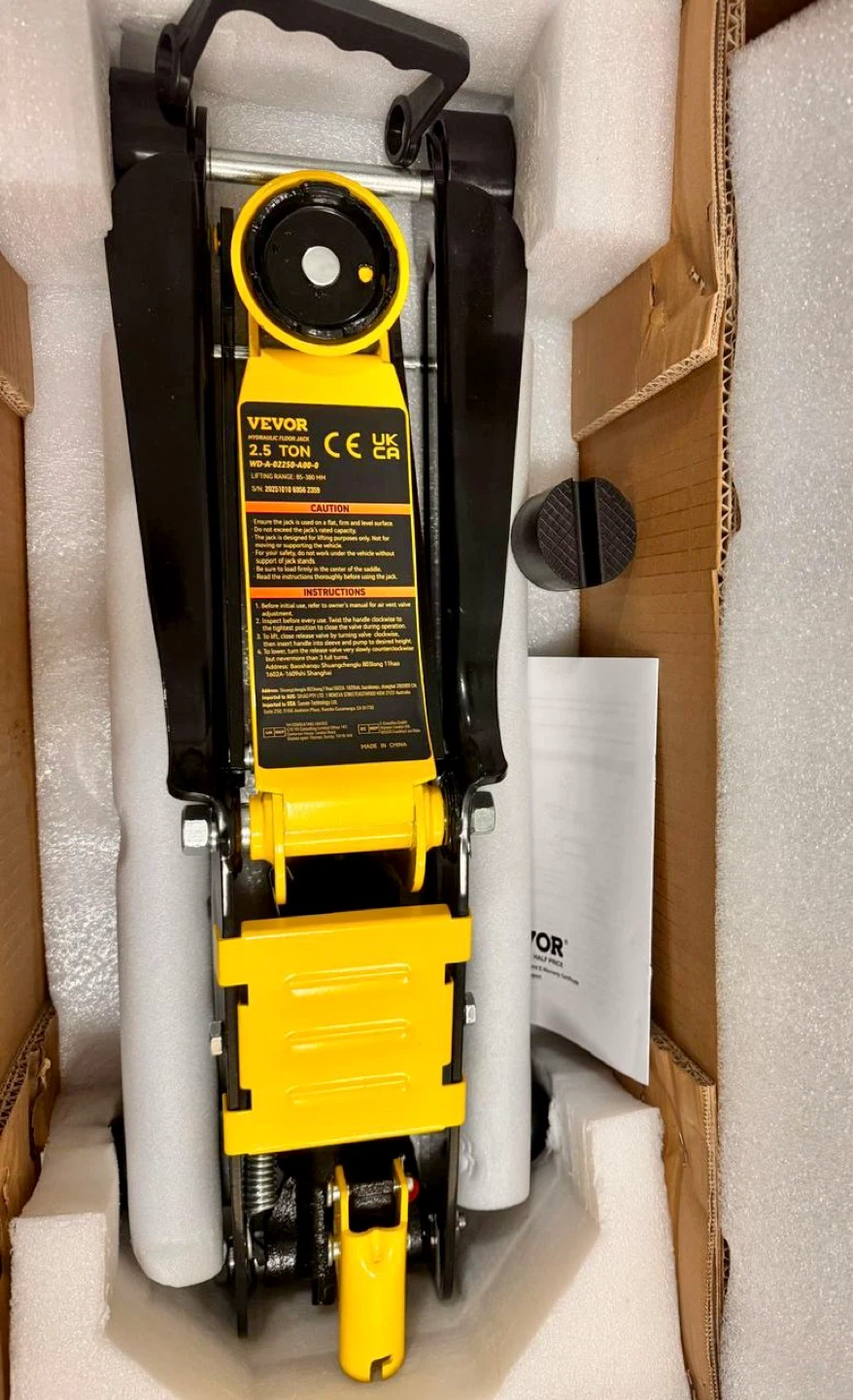 VEVOR 2.5 Ton Hydraulic Floor Jack