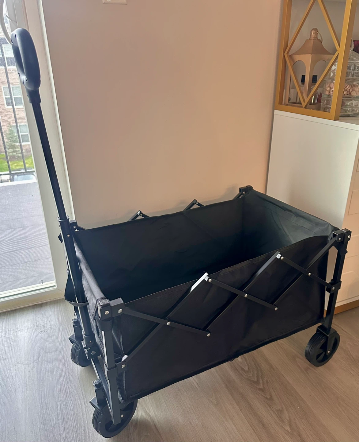 Black Folding Outdoor Wagon
