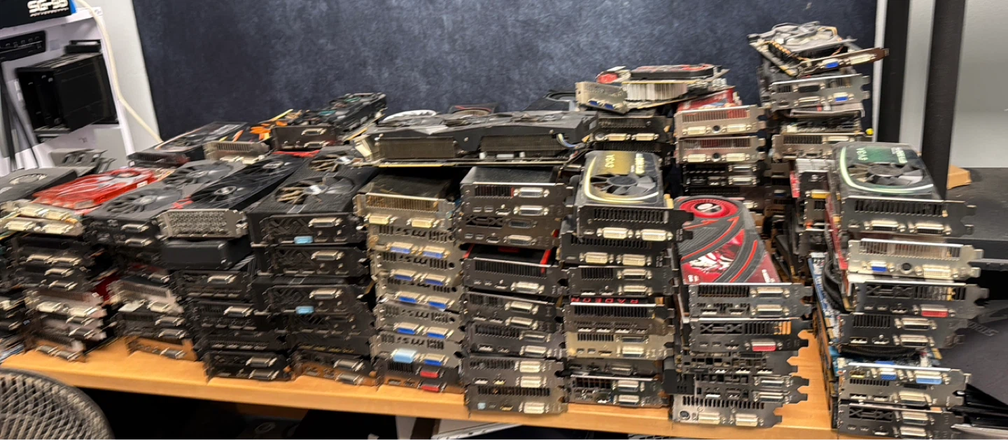 100+ GPUs Bulk Lot Untested RX GTX Mixed Models - photo 2