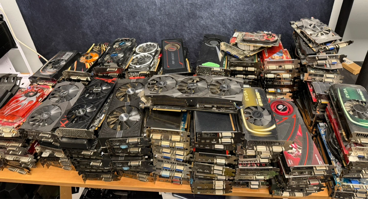 100+ GPUs Bulk Lot Untested RX GTX Mixed Models