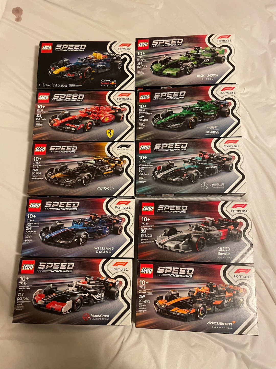 LEGO Speed Champions Formula 1 Cars (Set of 8)