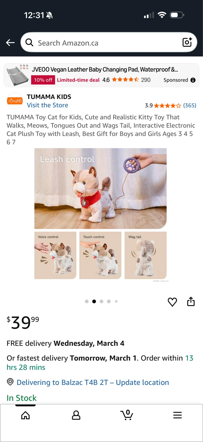 Tumama Kids Electronic Walking Cat Toy - photo 5