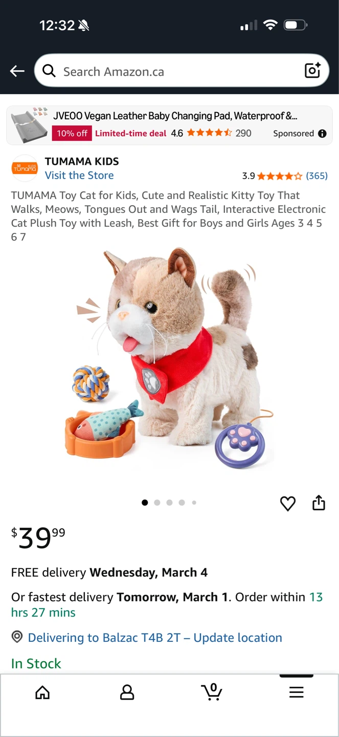 Tumama Kids Electronic Walking Cat Toy - photo 2