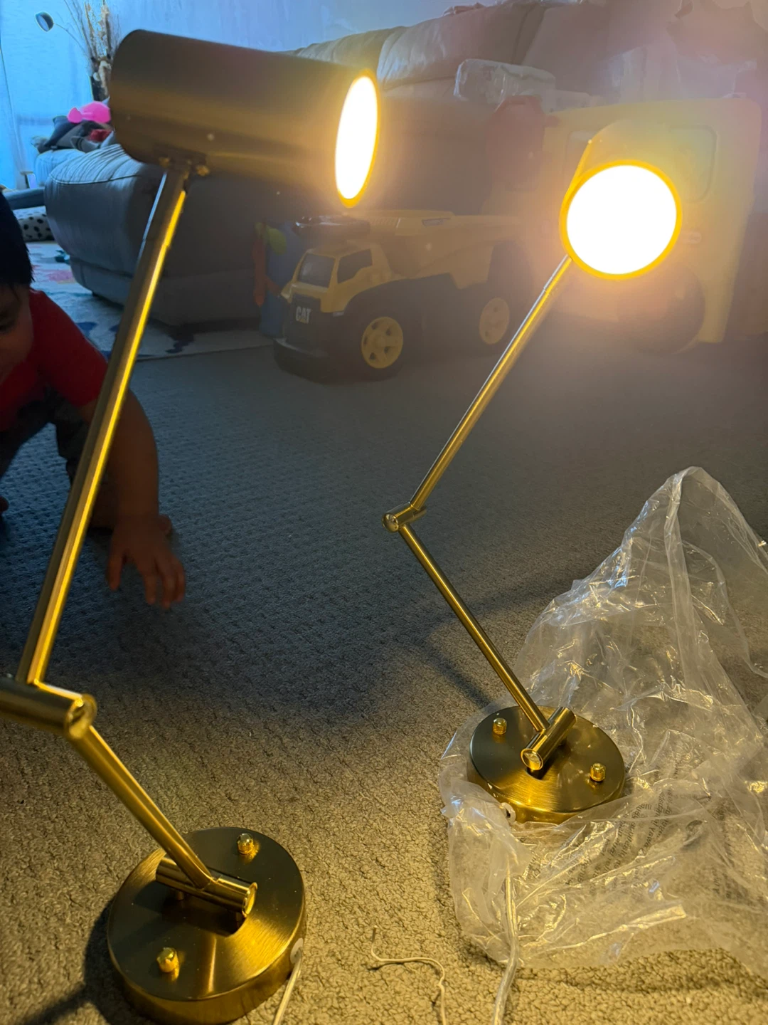 Adjustable Desk Lamp - Gold