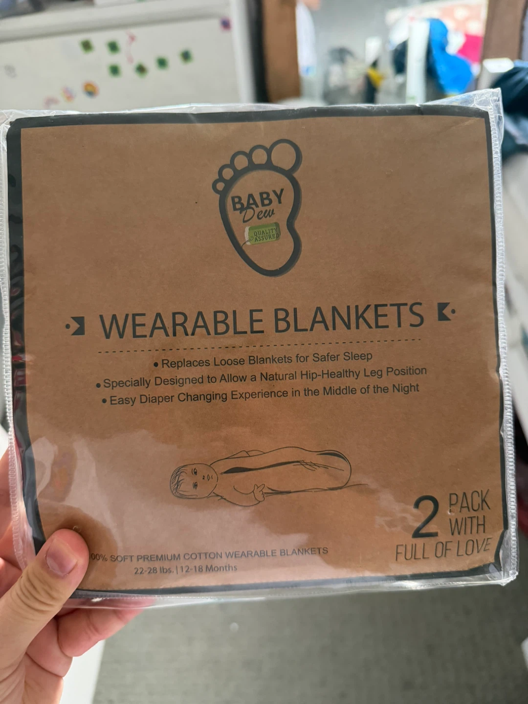 Baby Dew Wearable Blankets - 2 Pack - Large - photo 2