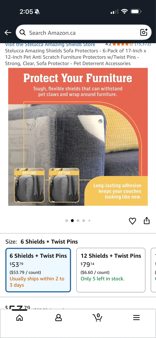 Amazing Shields Anti-Scratch Furniture Protectors - 6 Pack - photo 5