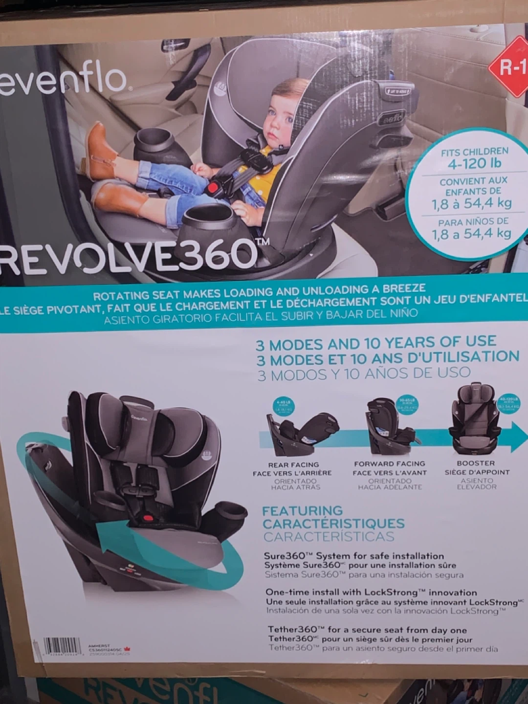 Evenflo Revolve360 Rotating All-in-One Car Seat