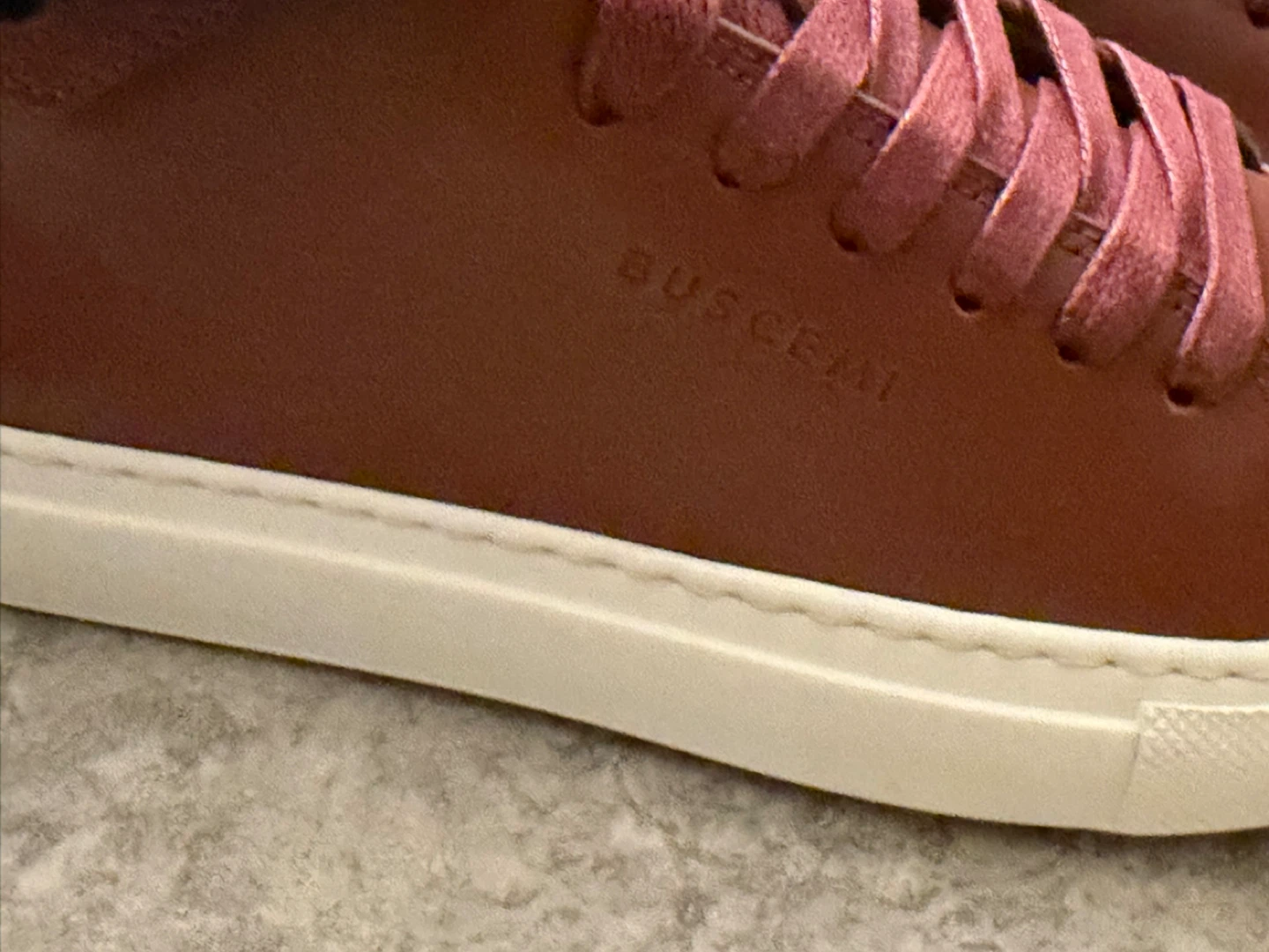 Buscemi 100mm Buckle High Top Sneakers Size 37 Bordeaux - photo 5