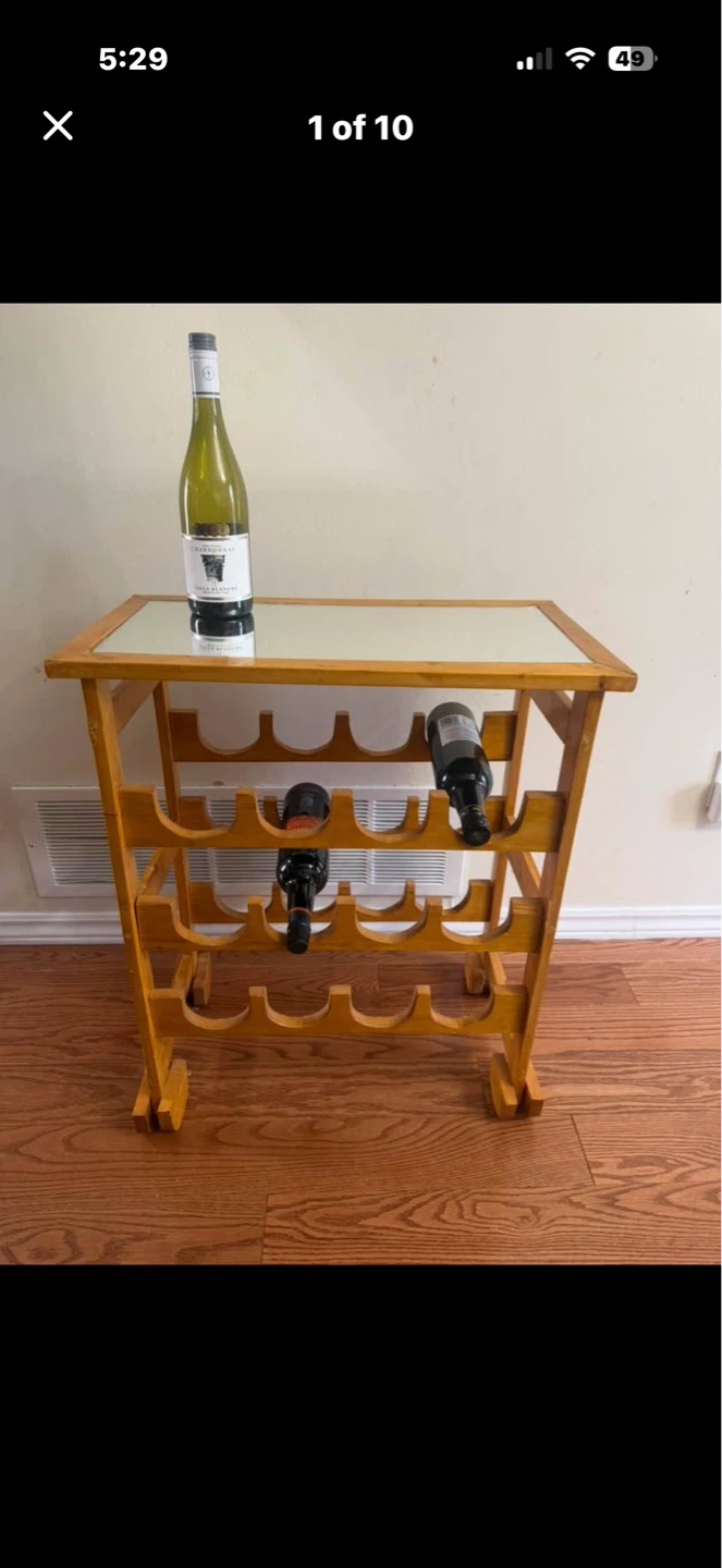Wine Rack Bottles with Mirror Top - photo 2