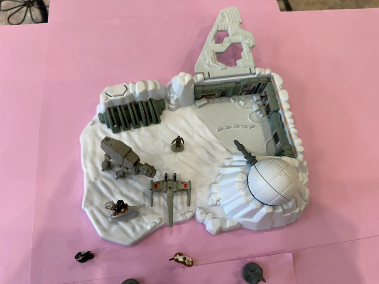 Vintage Star Wars Micro Machines Hoth Echo Base Lot 1990s - photo 4