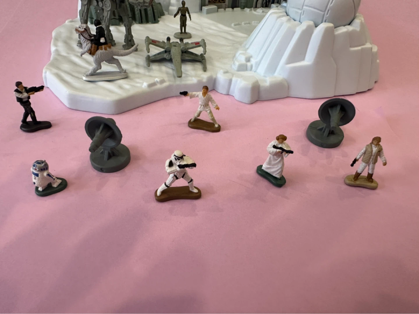 Vintage Star Wars Micro Machines Hoth Echo Base Lot 1990s - photo 2