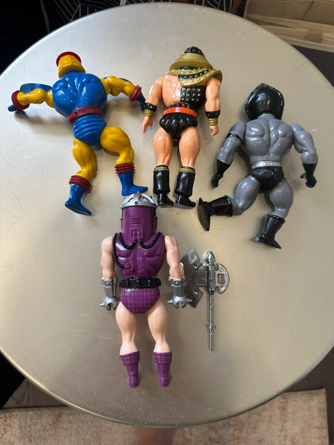 Vintage 80s He-Man Style Action Figure Lot w/ Weapons - photo 5