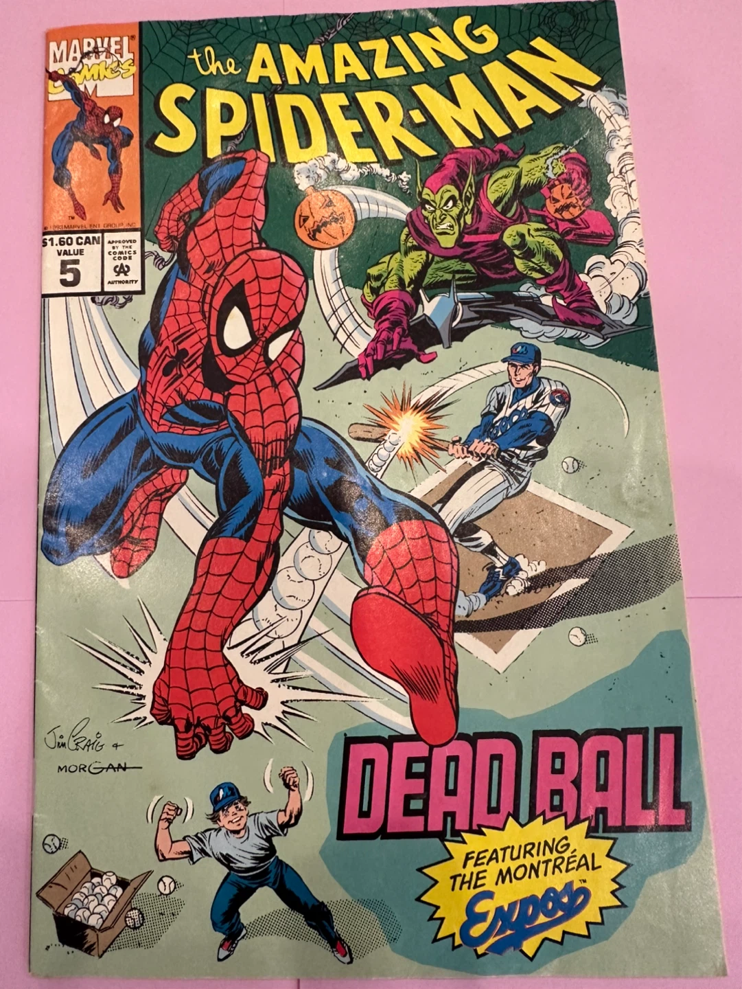 Vintage 1993 Spider-Man Montreal Expos Marvel Comic Canada - photo 2