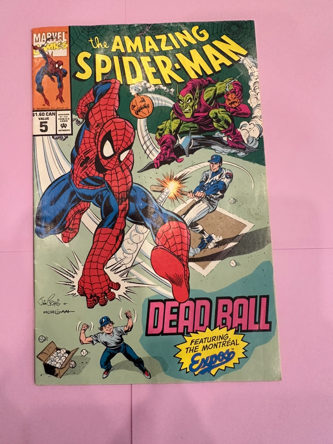 Vintage 1993 Spider-Man Montreal Expos Marvel Comic Canada