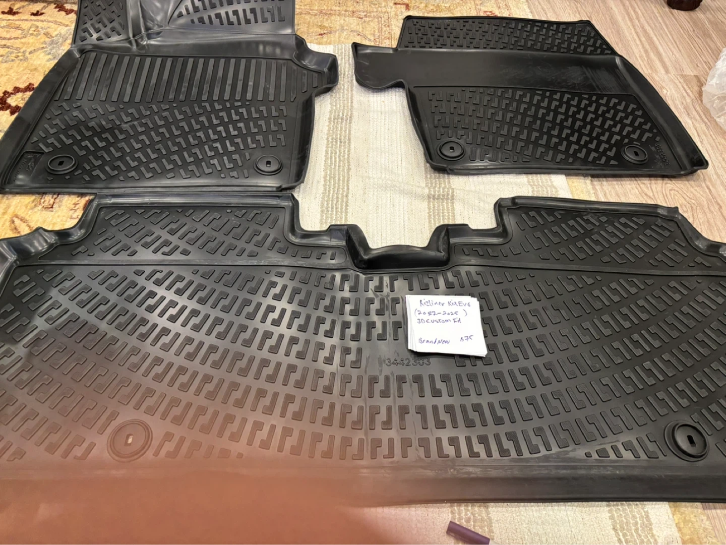 Rizliner 3D Custom Fit Floor Mats for Kia EV6 (2022-2025) - photo 2