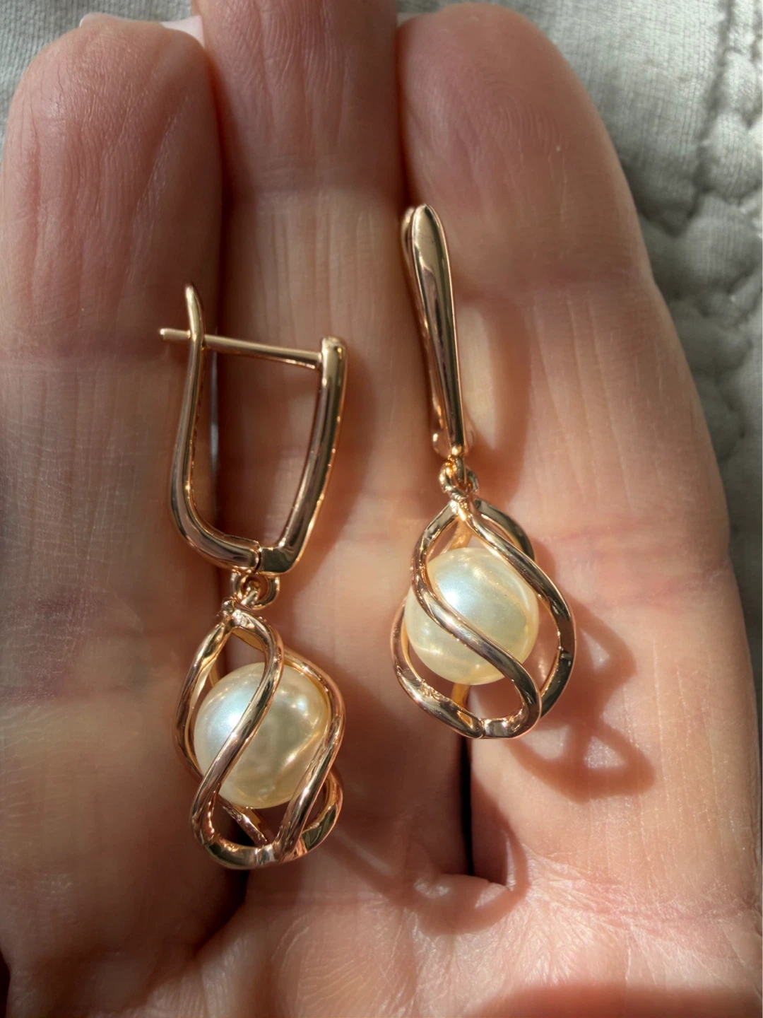 14k pearl earrings