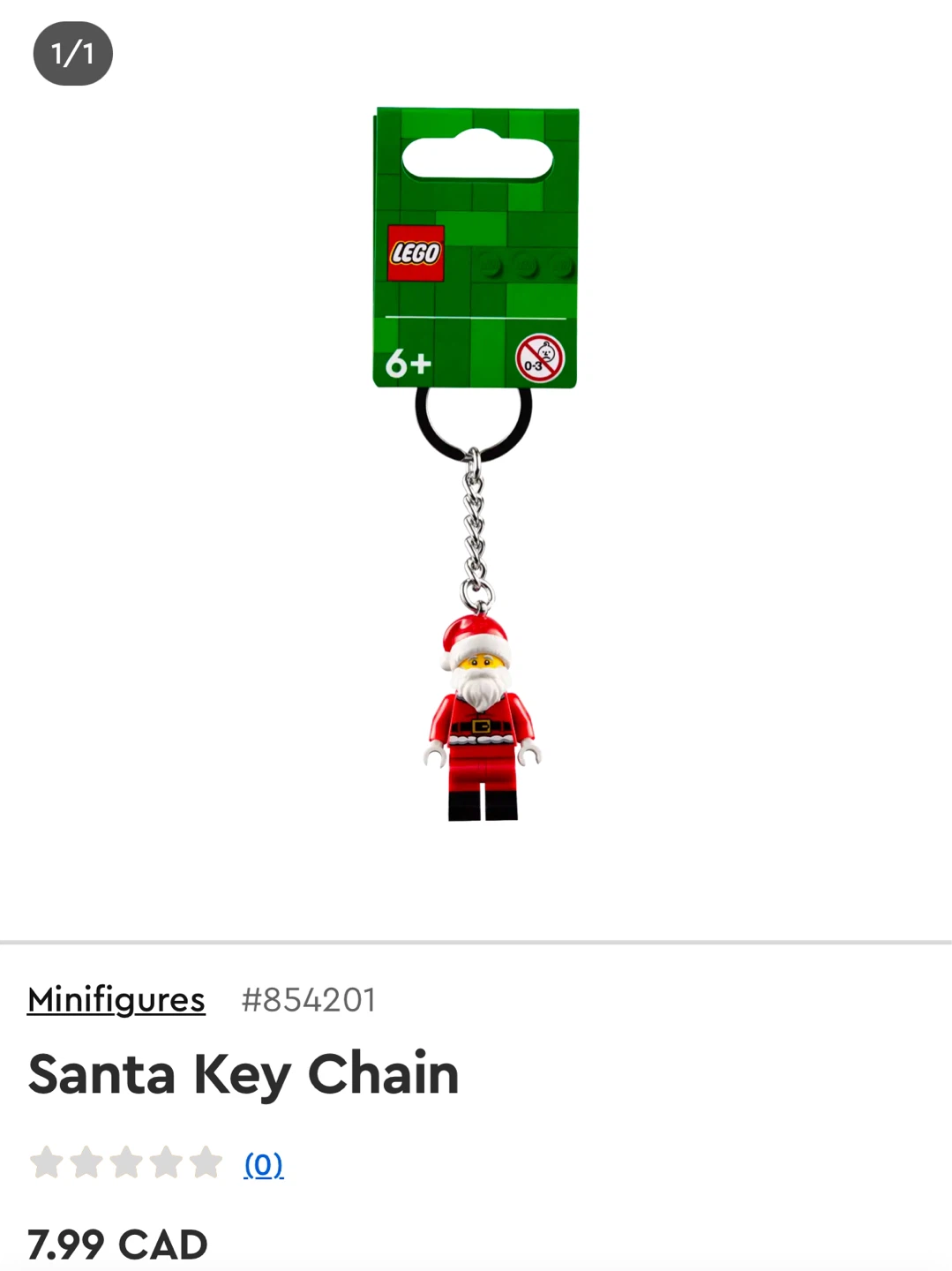 LEGO Santa Minifigure Keychain - photo 3