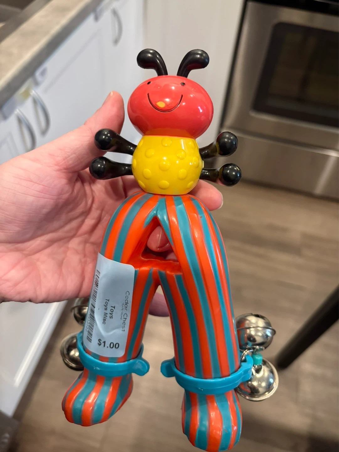 Baby Toy Caterpillar Rattle with Bells