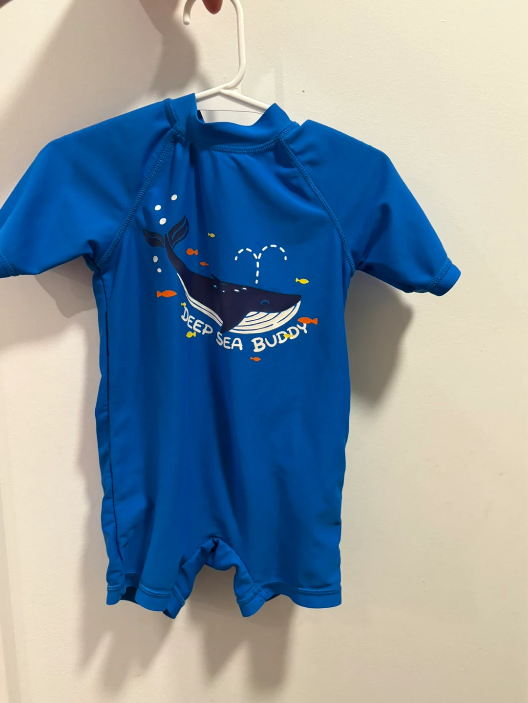 Boys' Blue Whale Rash Guard Swimsuit