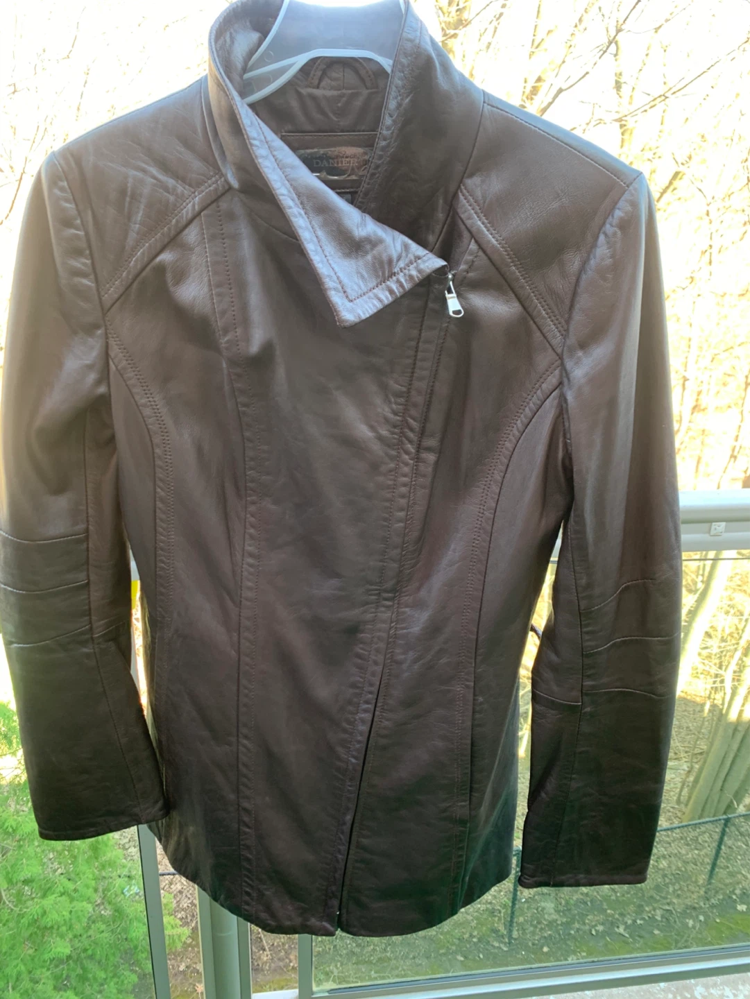 DANIER Brown Leather Jacket - photo 2