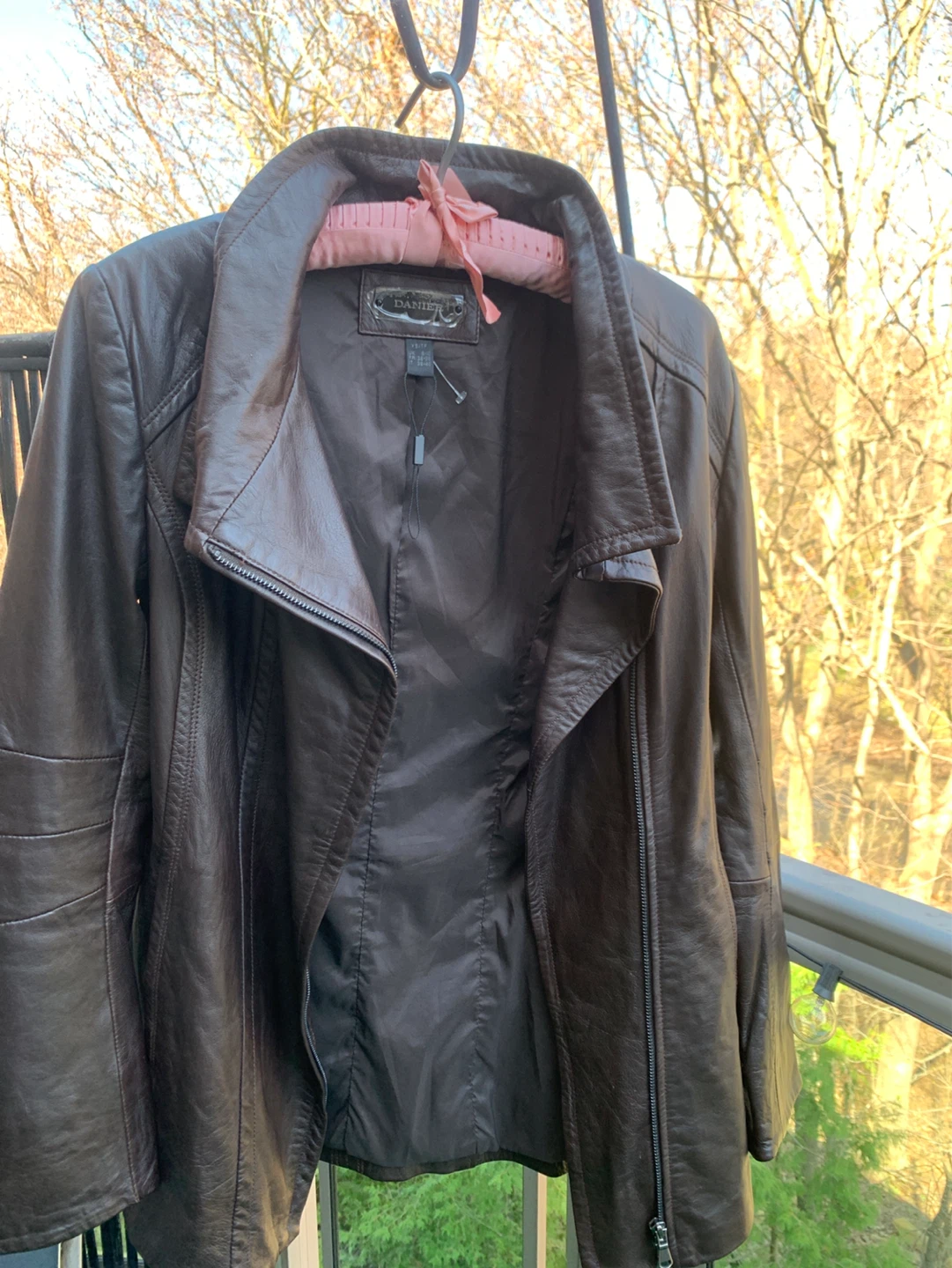 DANIER Brown Leather Jacket - photo 3