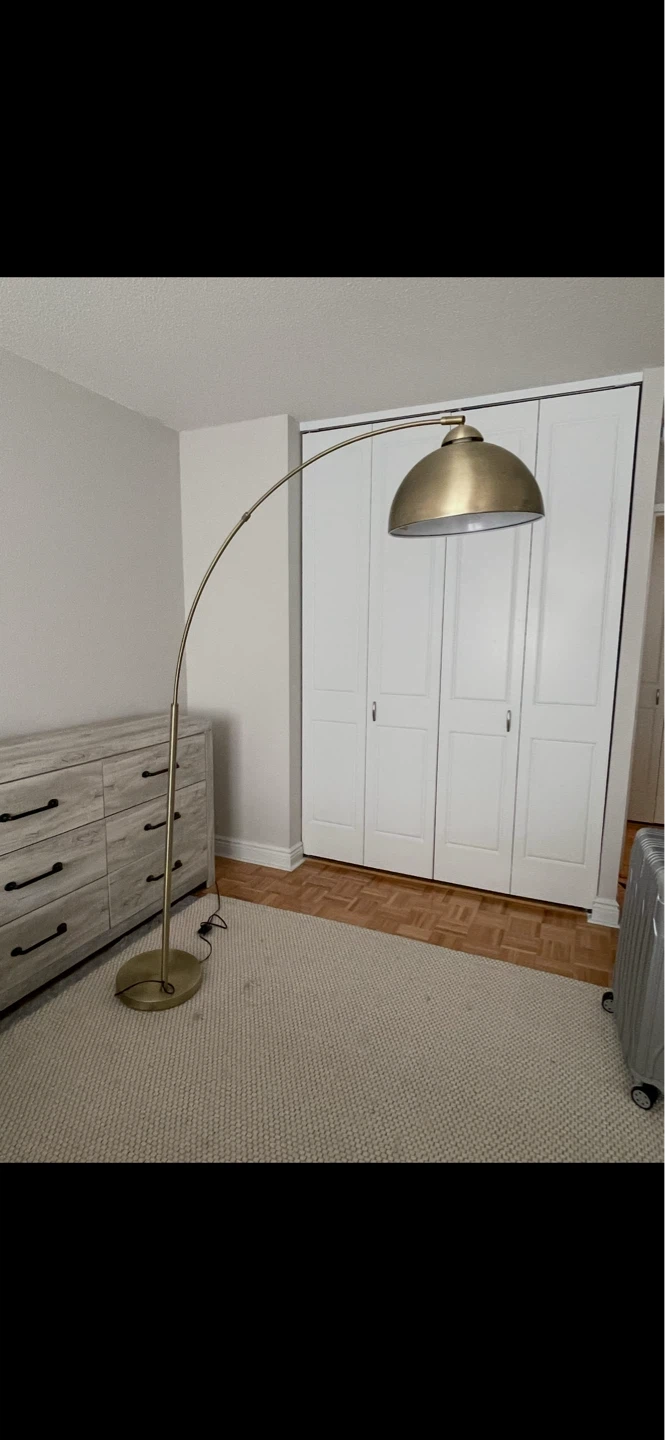 Gold Arc Floor Lamp