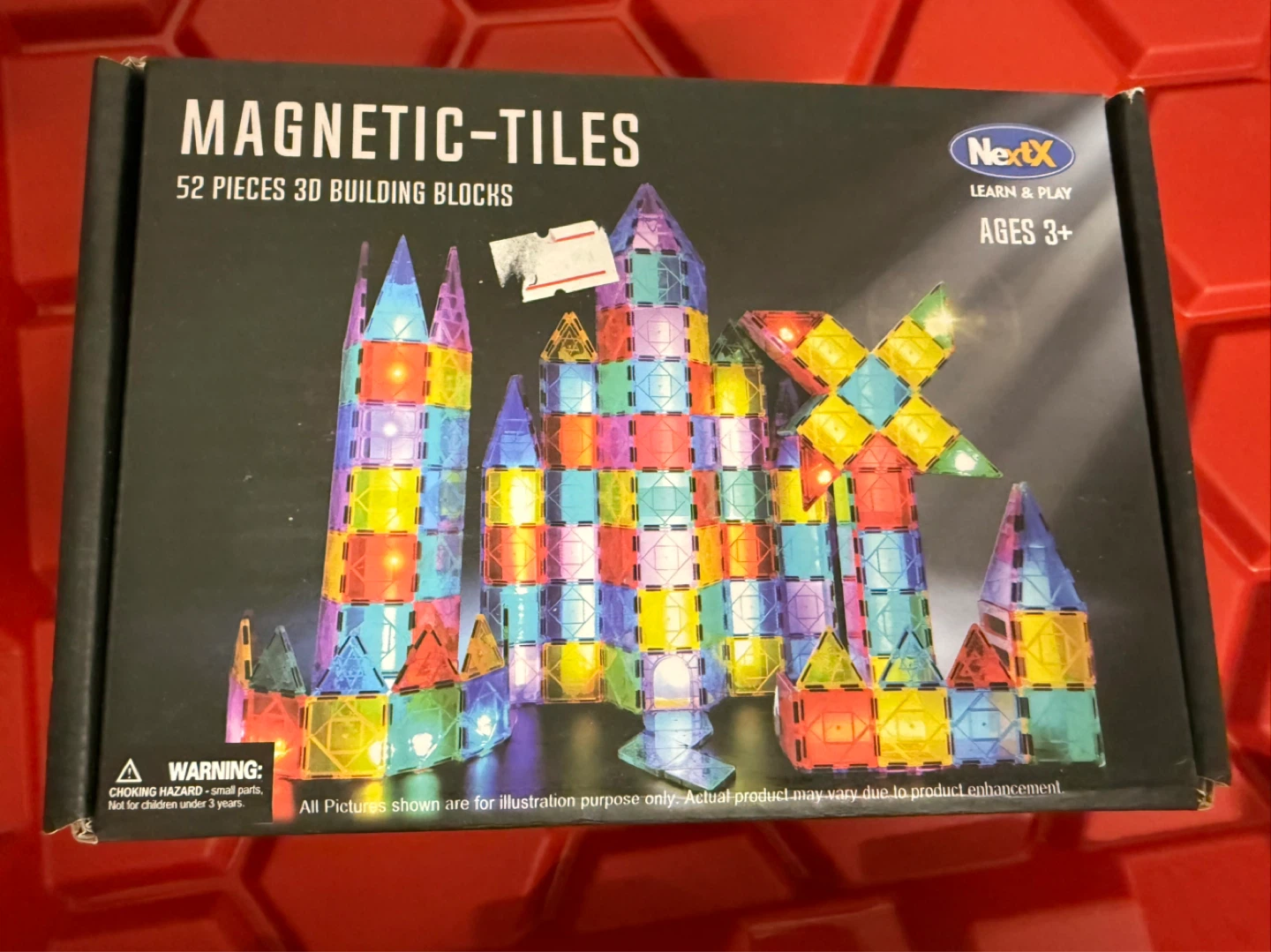NextX Magnetic Tiles 52 Piece 3D Building Blocks