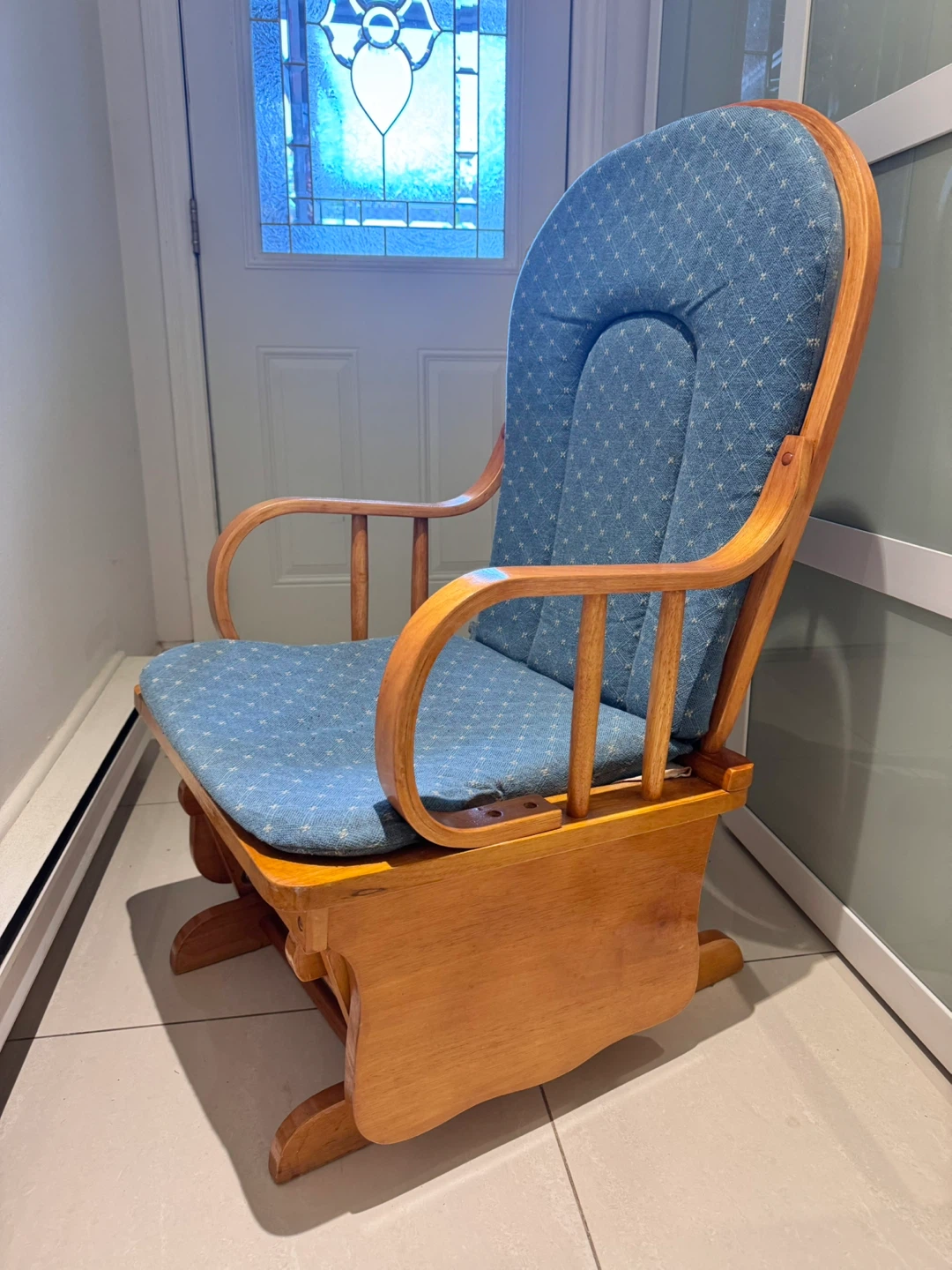 Wooden Glider Rocking Chair
