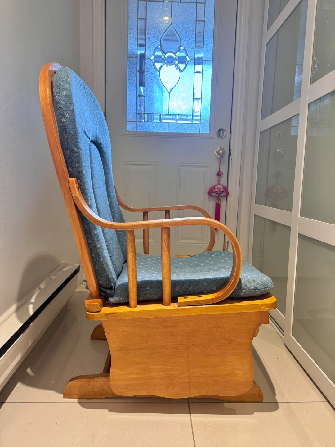 Wooden Glider Rocking Chair - photo 4