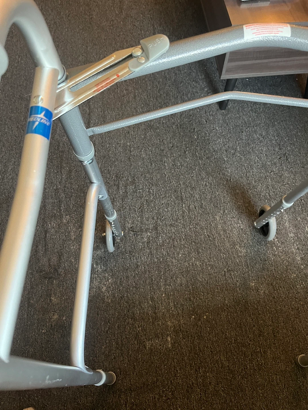 Drive Medical Folding Walker with 5-inch Wheels - photo 3