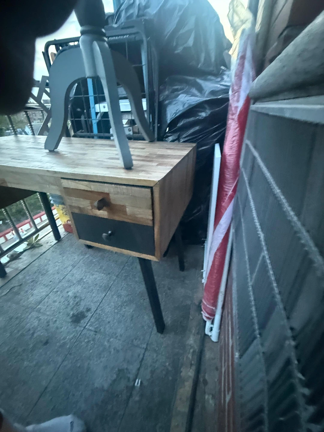 Wood Desk with Drawers - photo 4