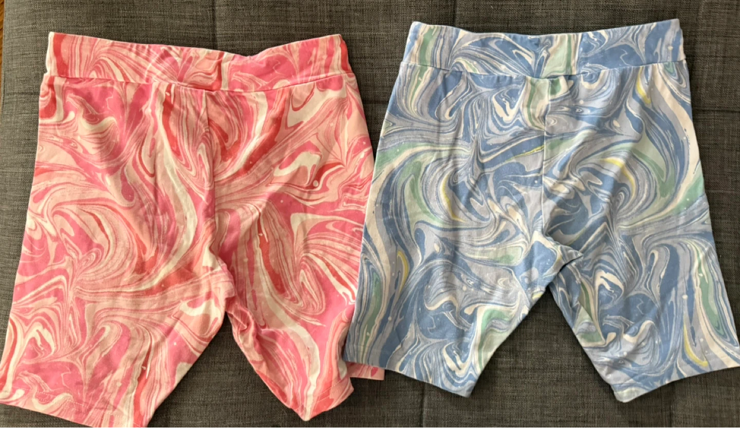 Carters Girls' Marble Print Bike Shorts - 2 Pairs - photo 2