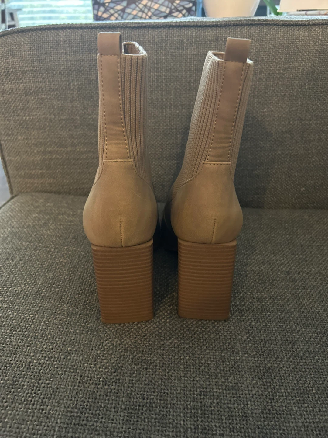 Call It Spring Tan Sock Booties - Size 6.5 - photo 5