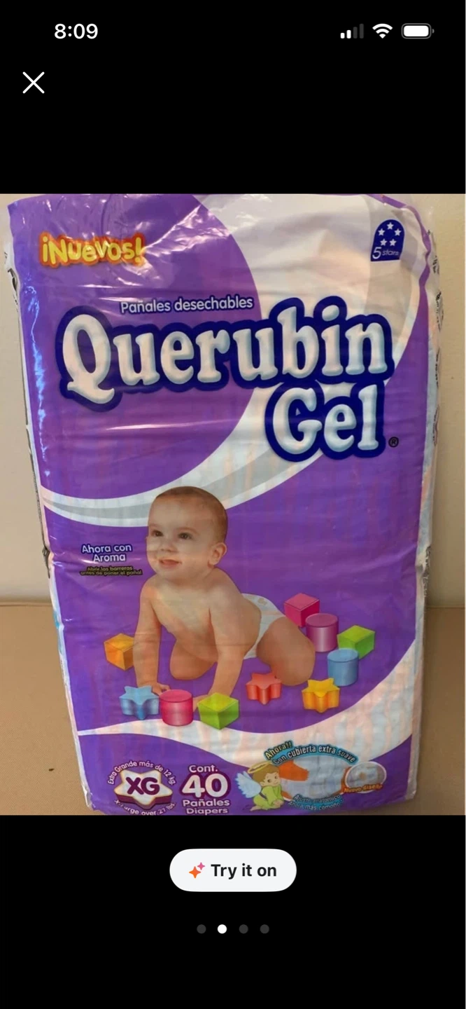 Querubin Gel Diapers XG 40 Pack