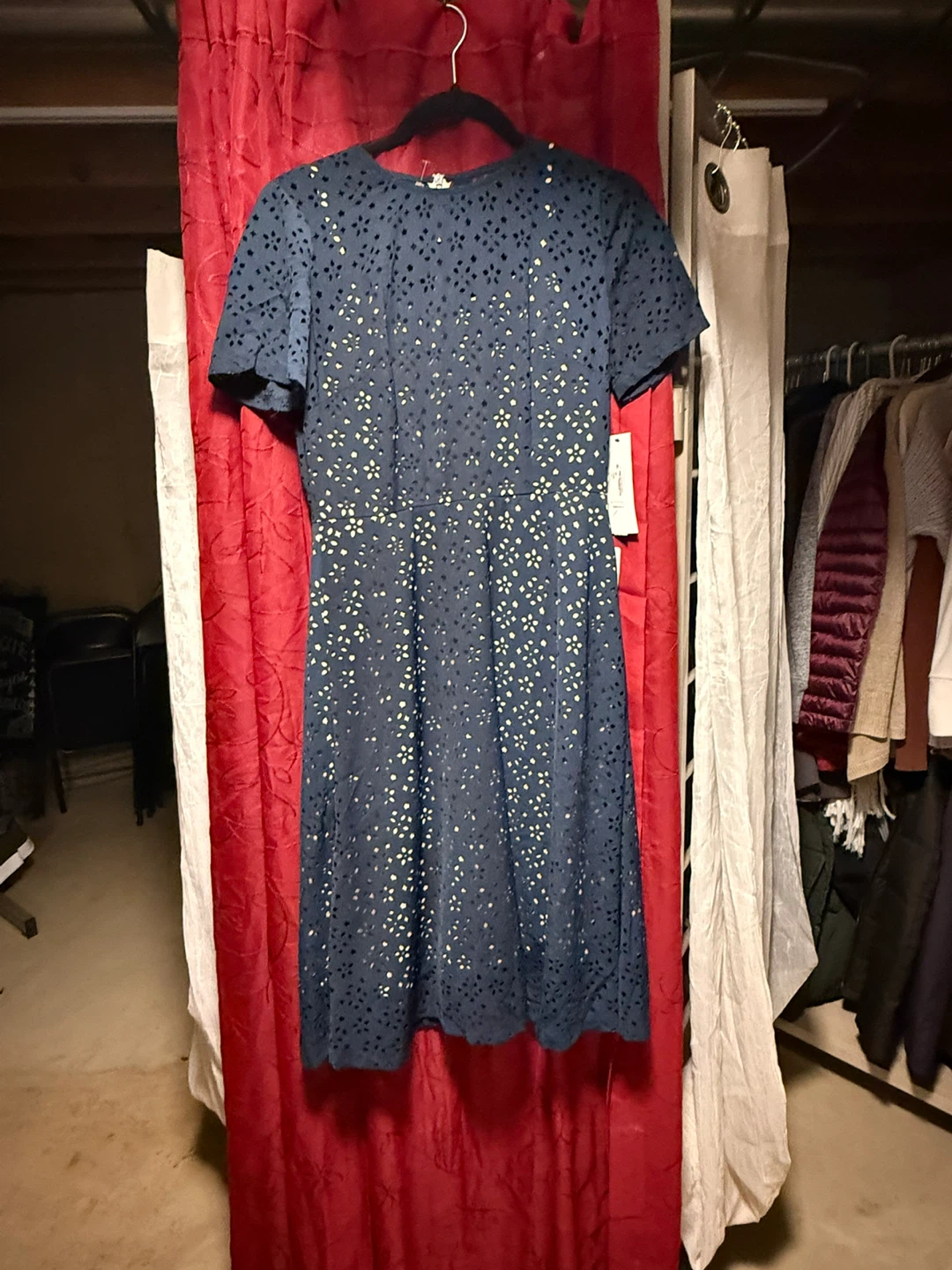 Maggy London Navy Brocade Dress - photo 2