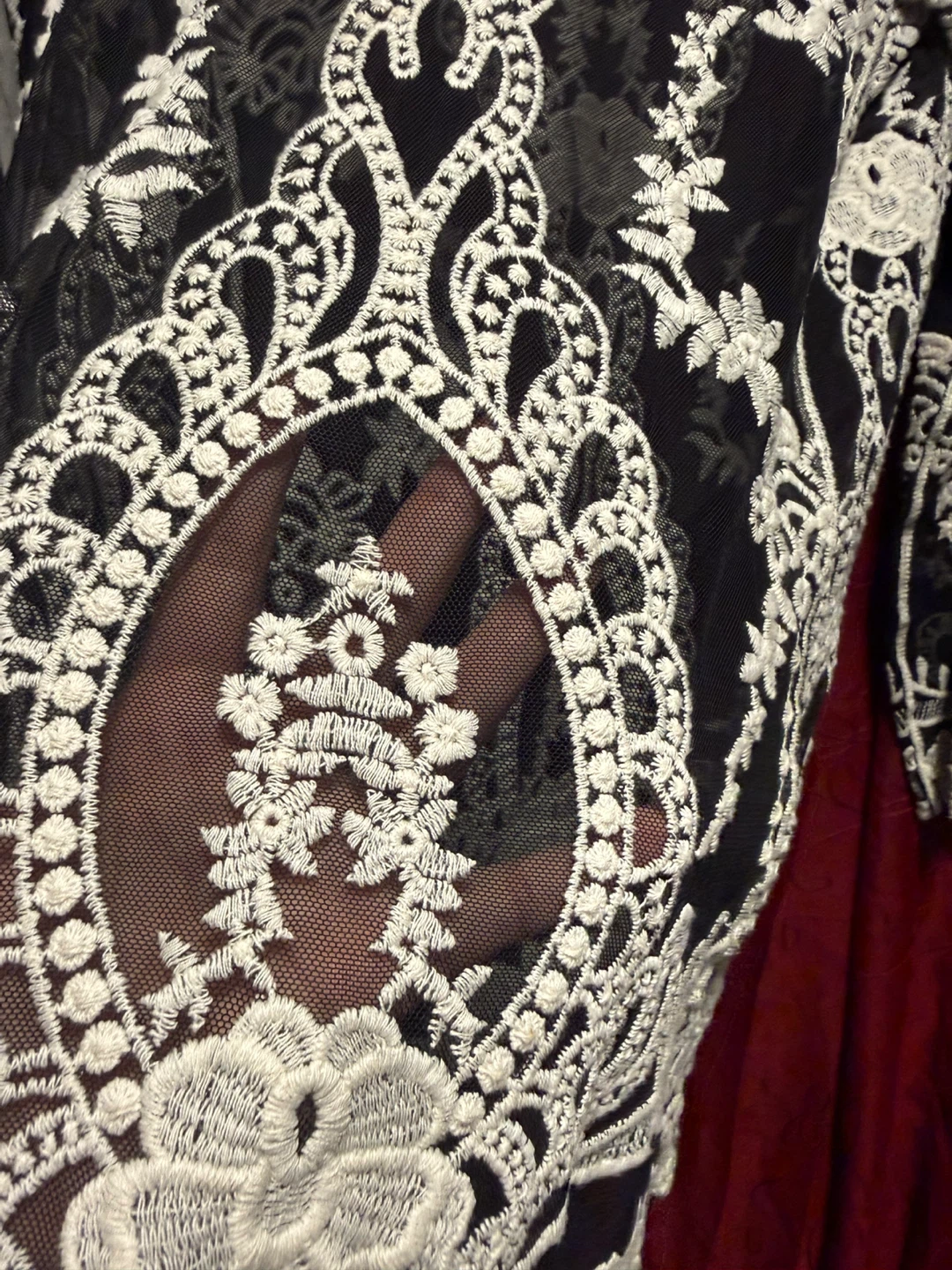 You Are Not Alone Lace Trim Tunic Top - photo 4