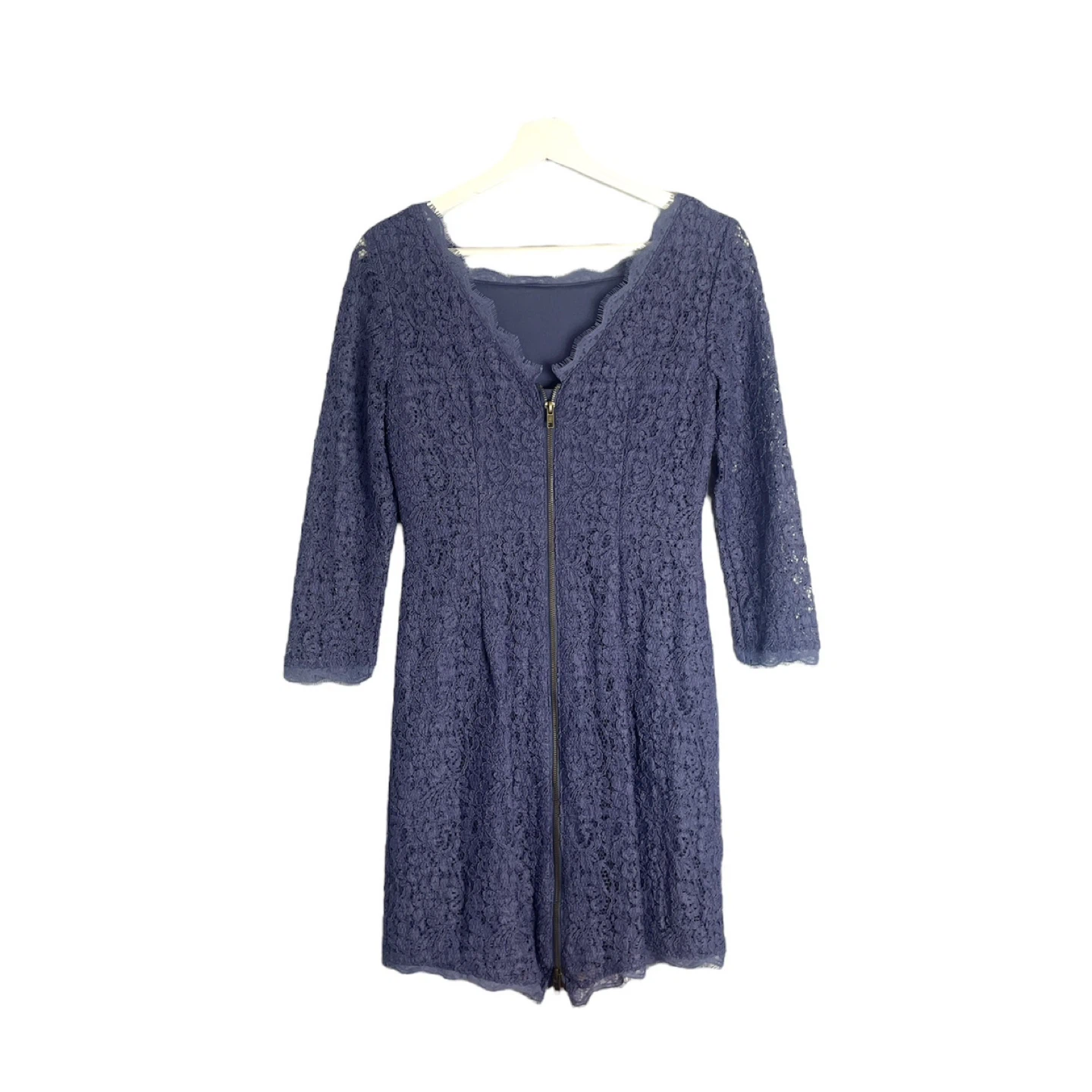 Adrianna Papell Purple Short Evening Lace Dress Size 4 - photo 2