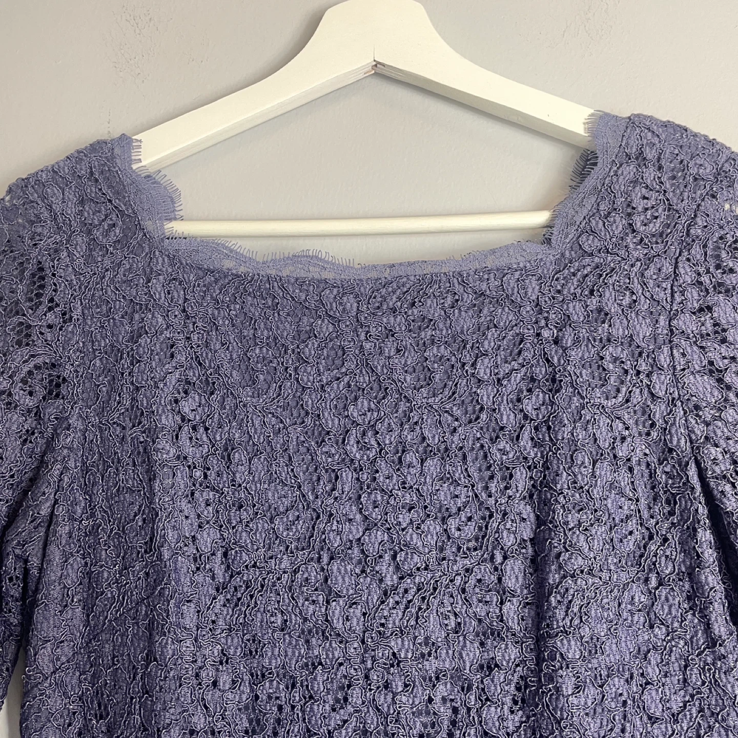 Adrianna Papell Purple Short Evening Lace Dress Size 4 - photo 3