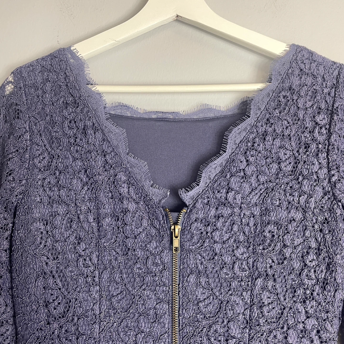 Adrianna Papell Purple Short Evening Lace Dress Size 4 - photo 4