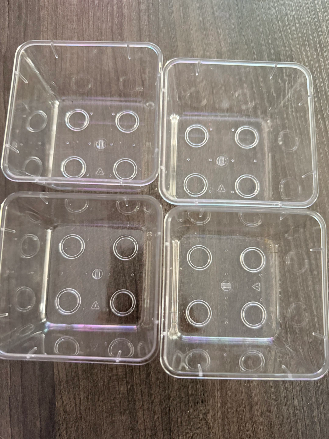 9pcs Clear Plastic Storage Bins Set 4 sizes - photo 5
