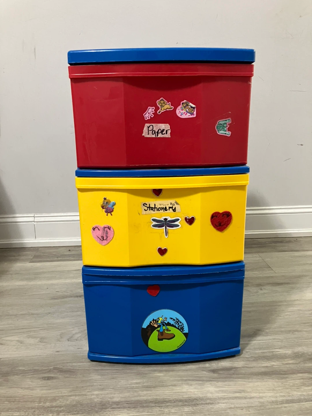 Plastic 3-Drawer Storage Unit