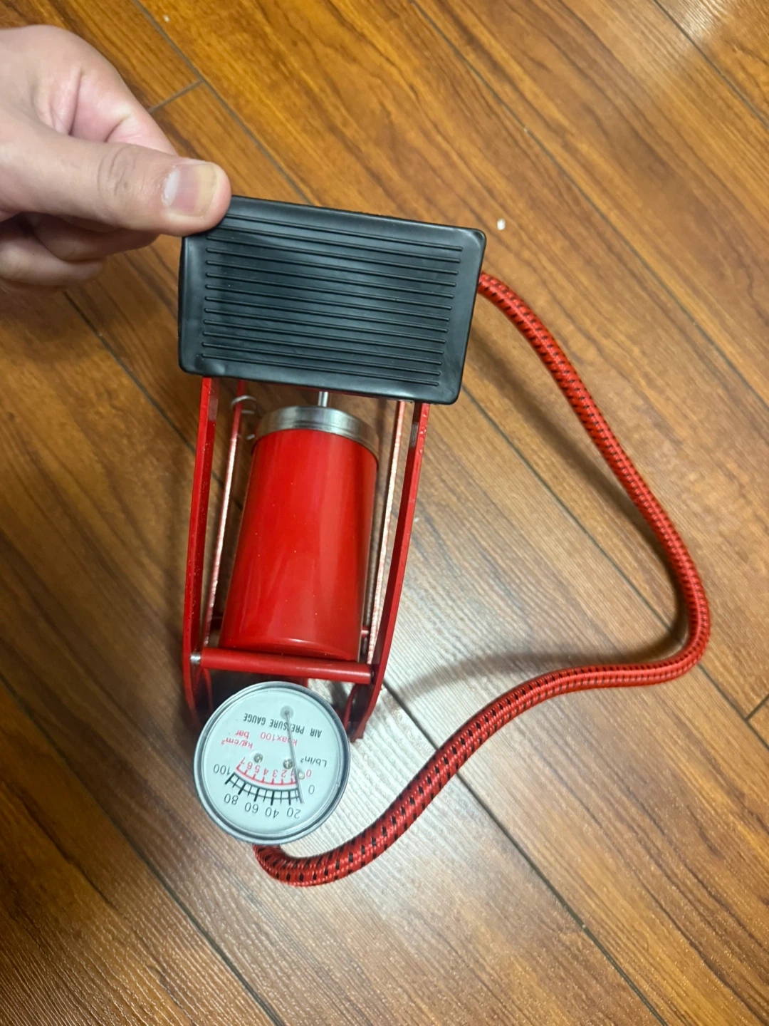 White Dog Red Foot Pump - photo 2