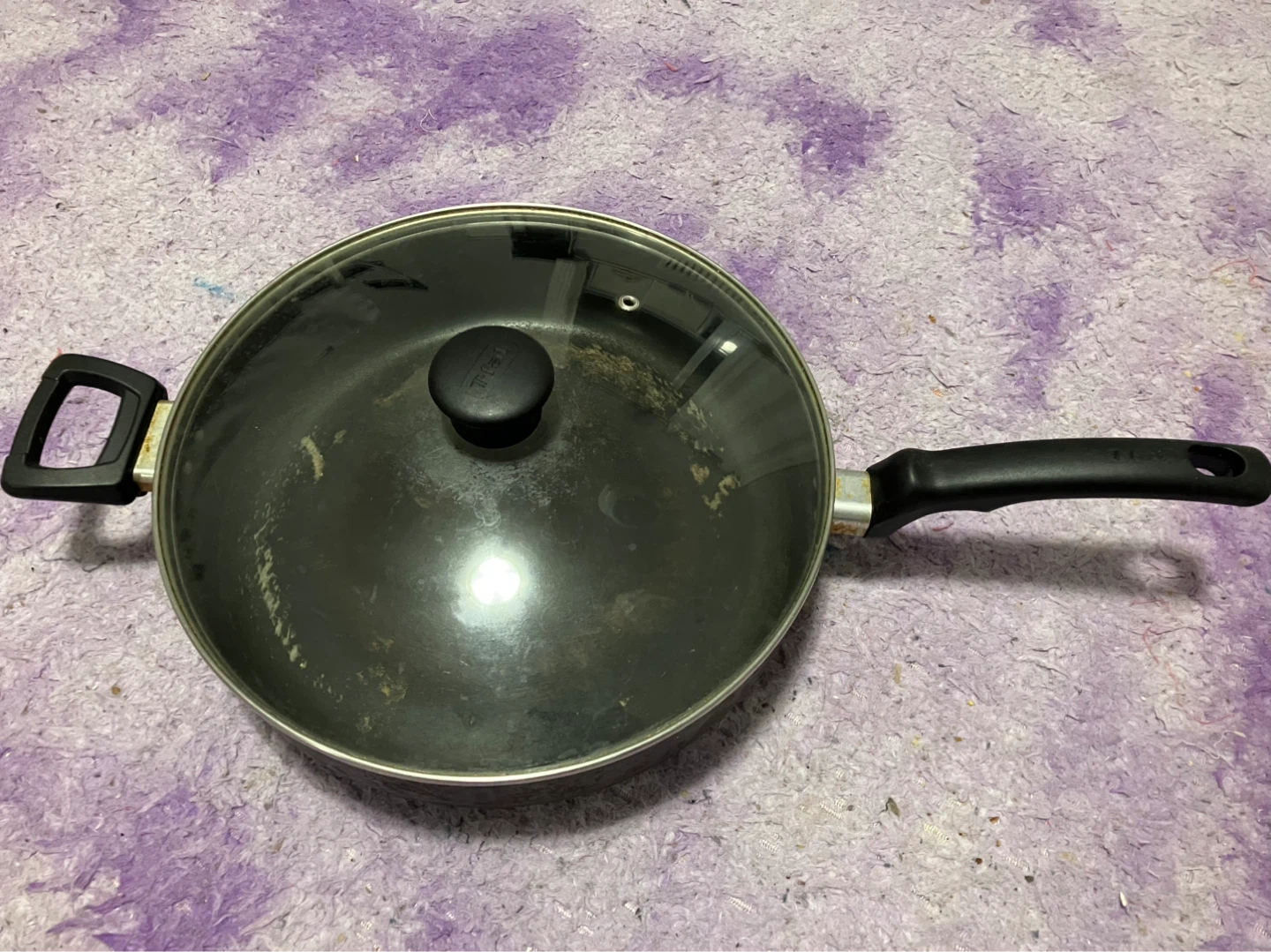T-fal Frying Pan with Glass Lid
