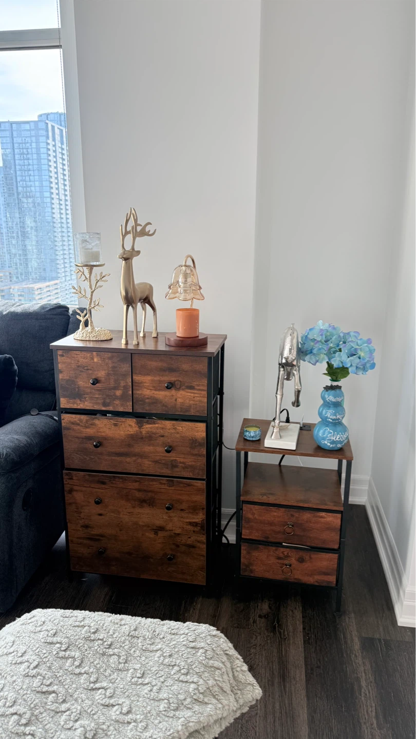 Rustic Drawer Set (Tower + Side Table)