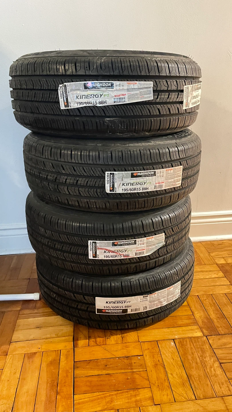 BRAND NEW: Hankook Kinergy PT 195/60R15 (Set of 4)