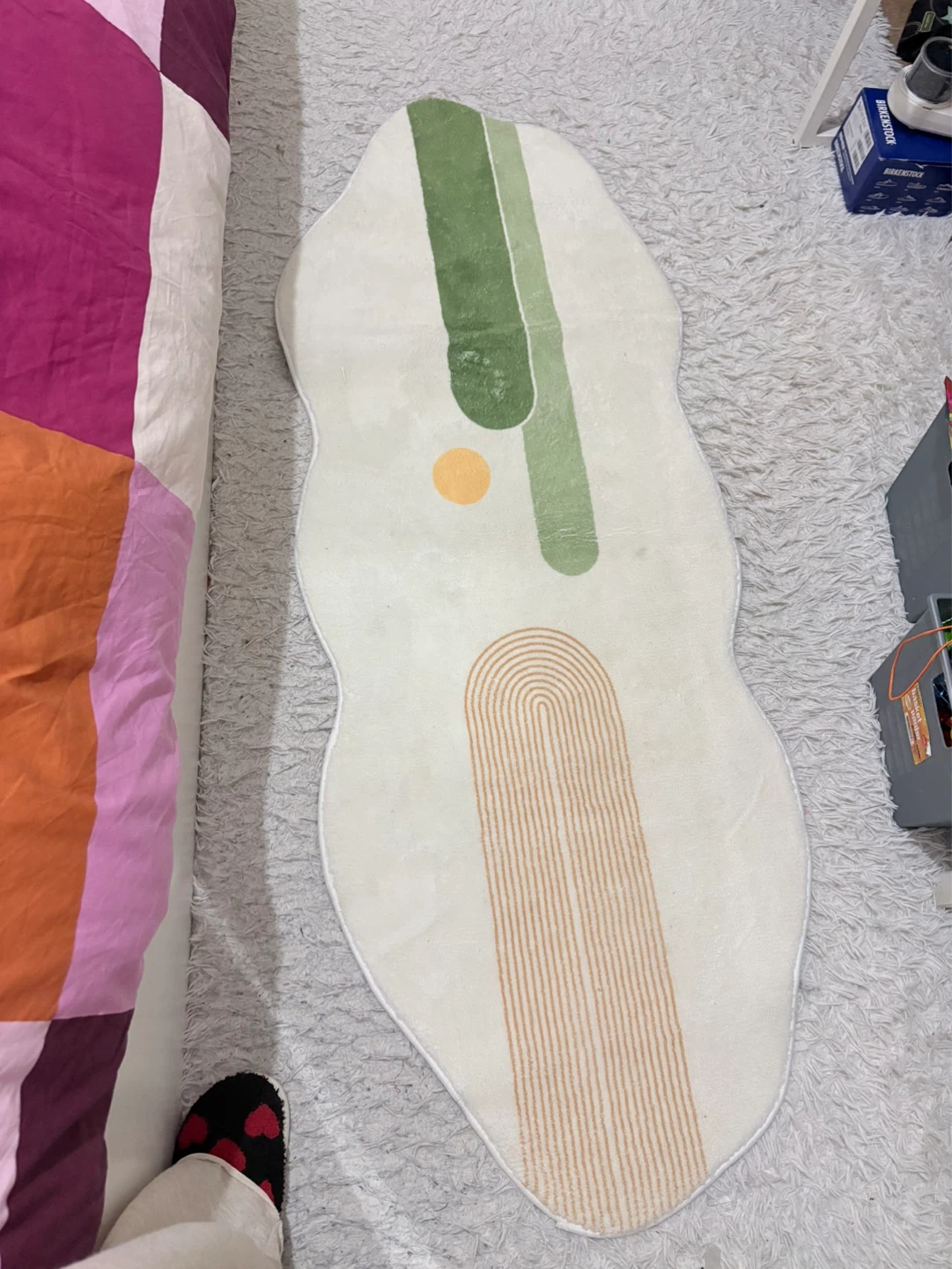 Abstract Cream Rug 1.6m x 58cm - photo 2