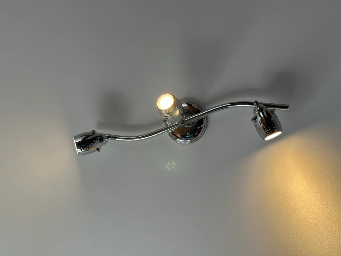 Chrome Finish 3-Light Track Light Fixture - photo 4
