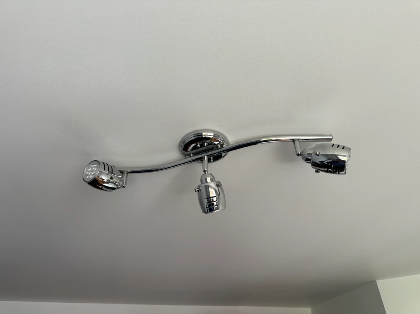 Chrome Finish 3-Light Track Light Fixture - photo 3