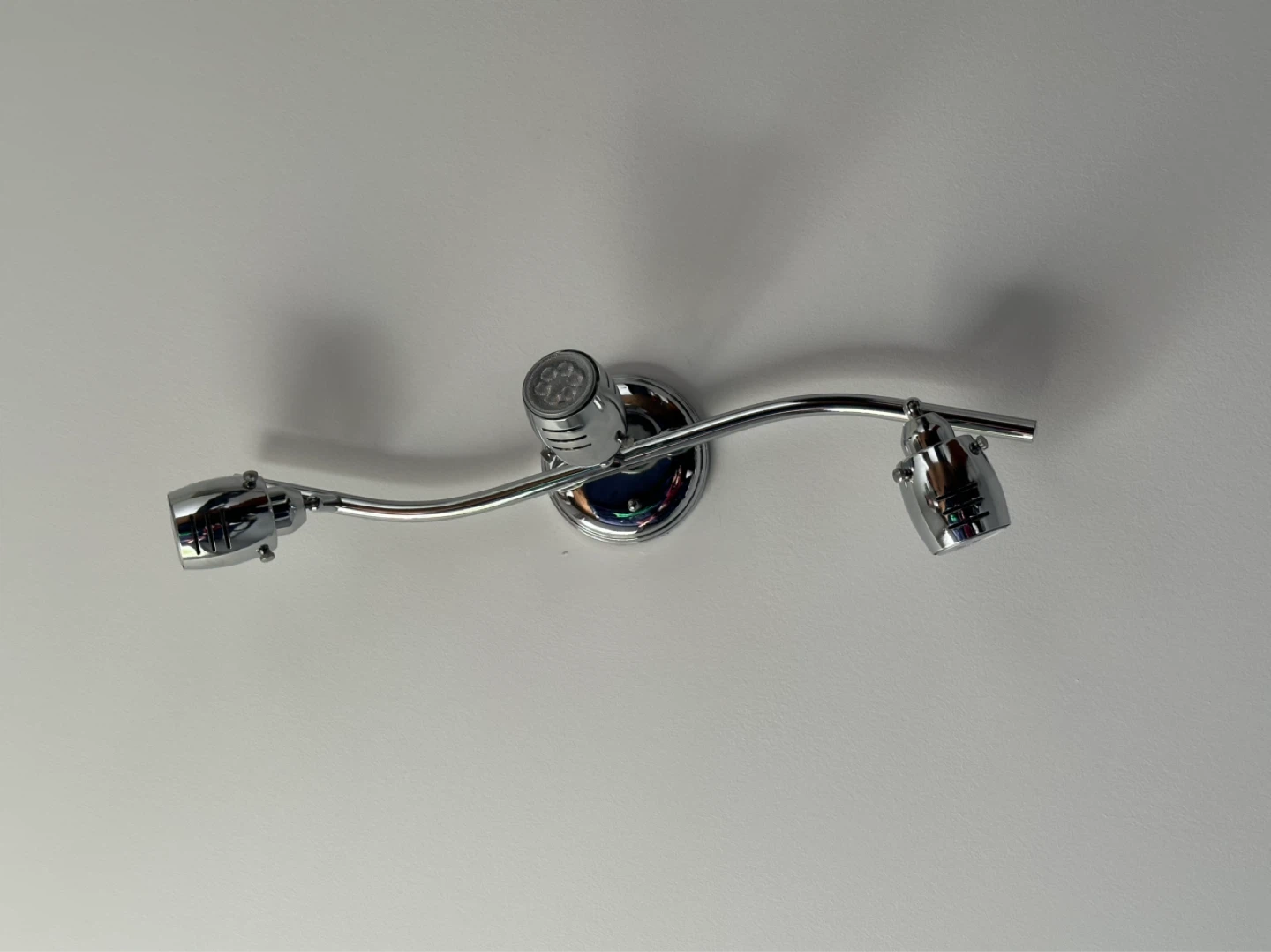 Chrome Finish 3-Light Track Light Fixture