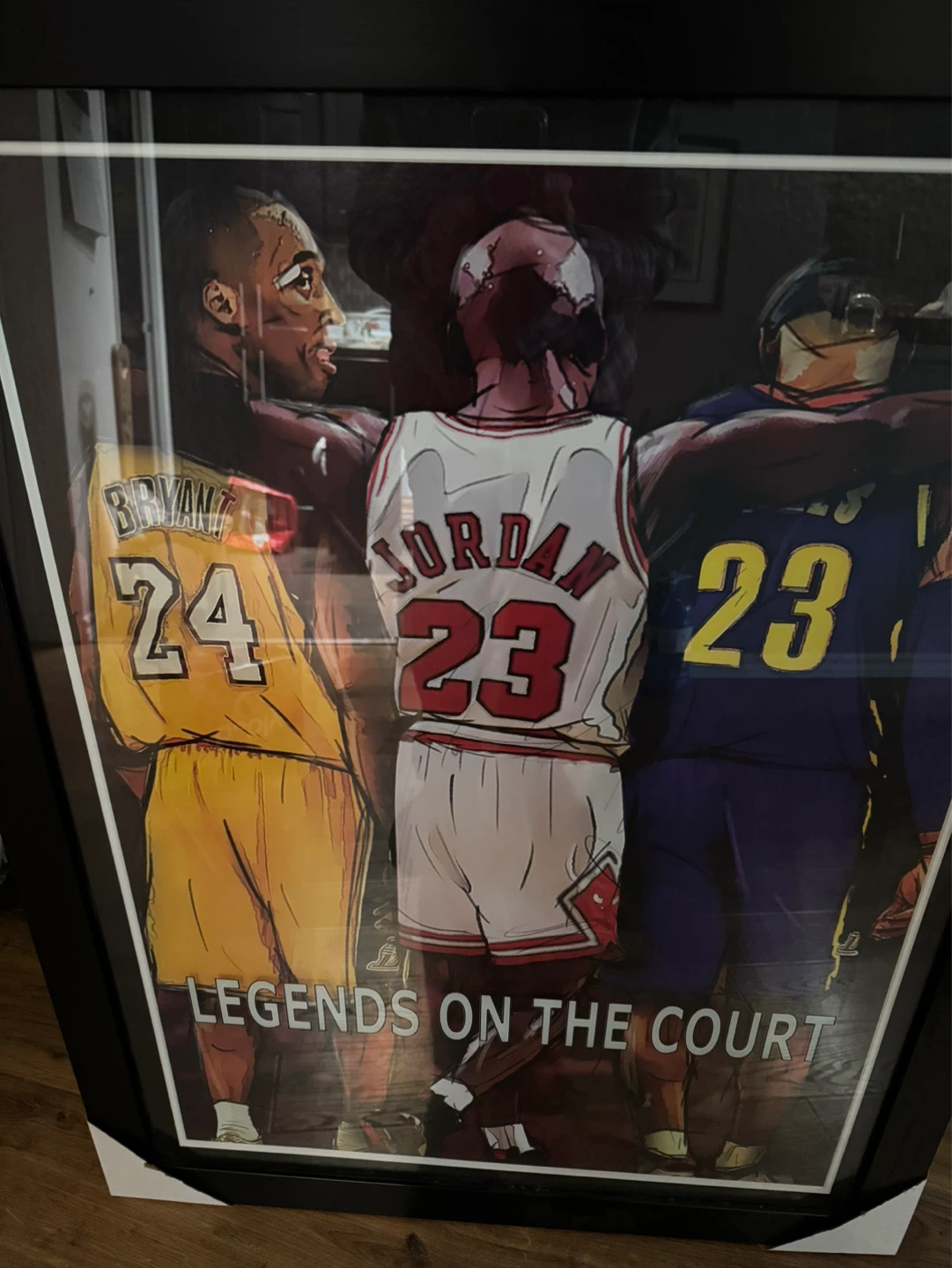 Framed legends poster